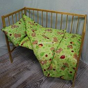 "МоёДитё" комплект постельного белья из бязи зелёный Т025 "Вербена"